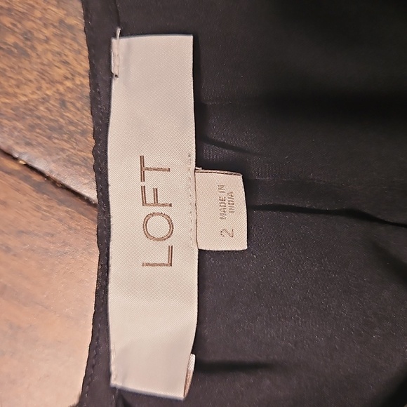 Loft Women's BlackStrappy Button Midi Dress - Picture 9 of 10